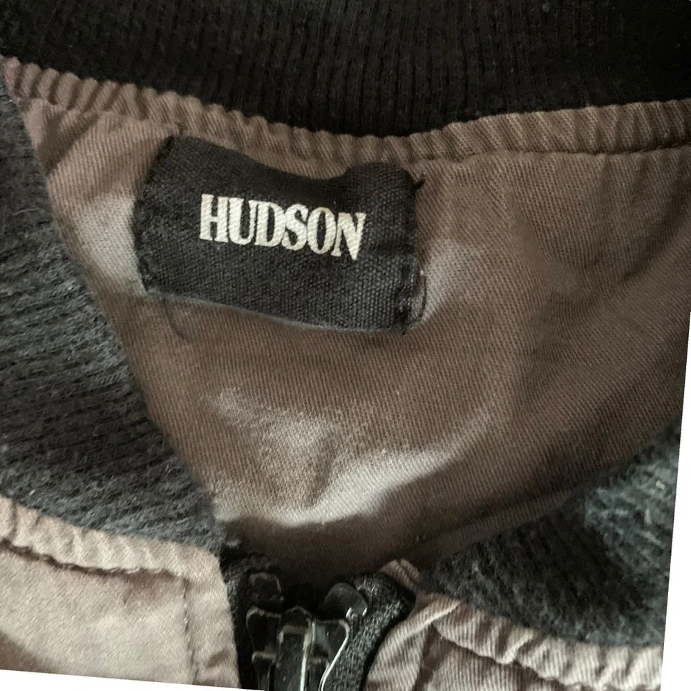 Hudson boys size 6 grey Let's Rock Bomber Jacket
